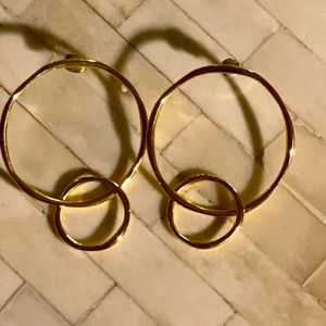 Gorjana Floating Hoop Earrings.